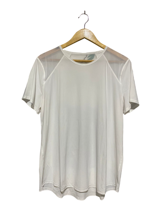 LULULEMON |L|BUST 22| MESH-DETAIL BREATHABLE PERFORMANCE TEE