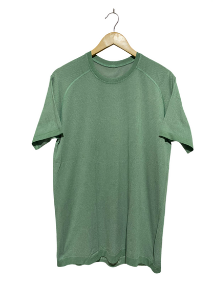 LULULEMON |L| BUST 20| METAL VENT TECH SHORT SLEEVE SHIRT MINT GREEN SAGE