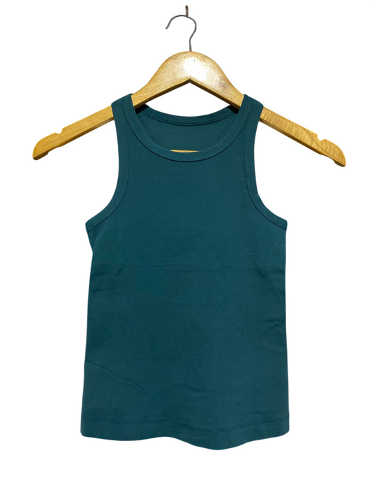 LULULEMON |XS| BUST 11| PREMIUM HIGH-NECK RACERBACK RIBBED TANK TOP