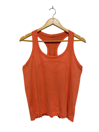LULULEMON |M| BUST 18| VIBRANT ORANGE RACERBACK PERFORMANCE TANK