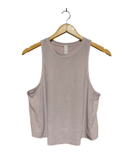 LULULEMON |M| BUST 18| BLUSH PINK ATHLETIC CROPPED TANK
