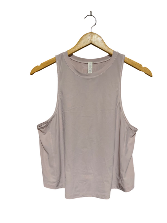 LULULEMON |M| BUST 18| BLUSH PINK ATHLETIC CROPPED TANK