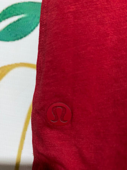 LULULEMON |M| BUST 18| VIBRANT RED CROPPED TANK TOP WITH DRAWSTRING