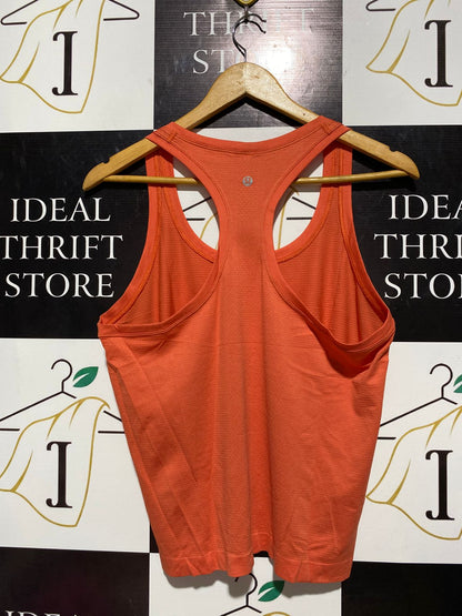 LULULEMON |M| BUST 18| VIBRANT ORANGE RACERBACK PERFORMANCE TANK