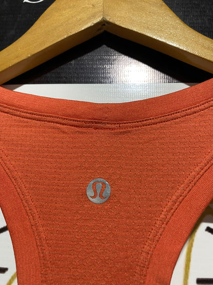 LULULEMON |M| BUST 18| VIBRANT ORANGE RACERBACK PERFORMANCE TANK