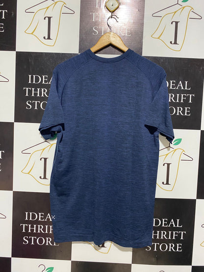 LULULEMON |L| BUST 21| NAVY HEATHERED PERFORMANCE T-SHIRT