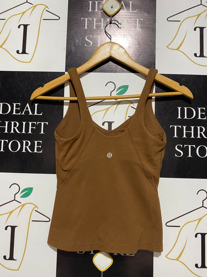 LULULEMON |S| BUST 13| EARTHY BROWN SLEEVELESS ATHLETIC TOP