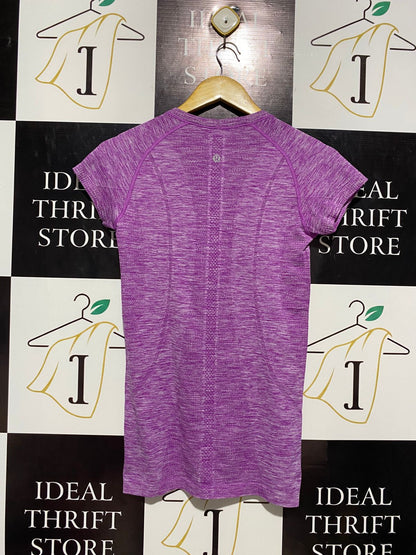 LULULEMON |M| BUST 15| Purple Seamless Performance Tee