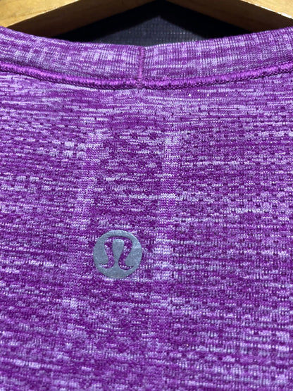LULULEMON |M| BUST 15| Purple Seamless Performance Tee