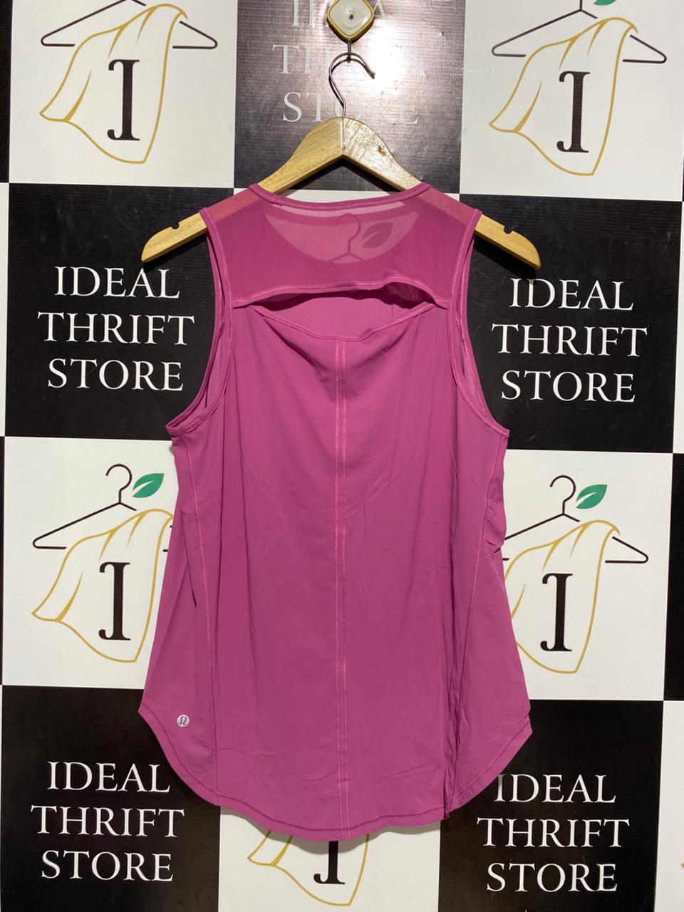 LULULEMON |L| BUST 18| SCULPT TANK TOP – DESERT TEAL / BERRY PINK