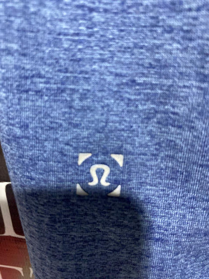 LULULEMON |L| BUST 20| METAL VENT TECH SHORT SLEEVE SHIRT NAVY MARL BLUE