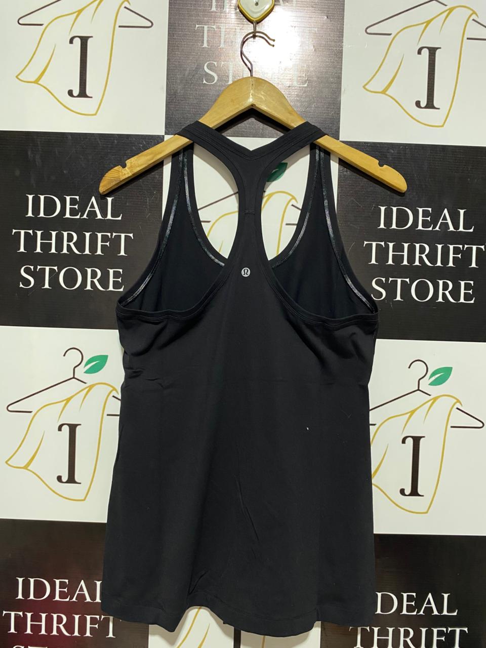 LULULEMON |M| BUST 17| ESSENTIAL BLACK RACERBACK TANK TOP