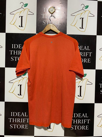 LULULEMON |L| BUST 21| PERFORMANCE WORKOUT T-SHIRT VIBRANT ORANGE