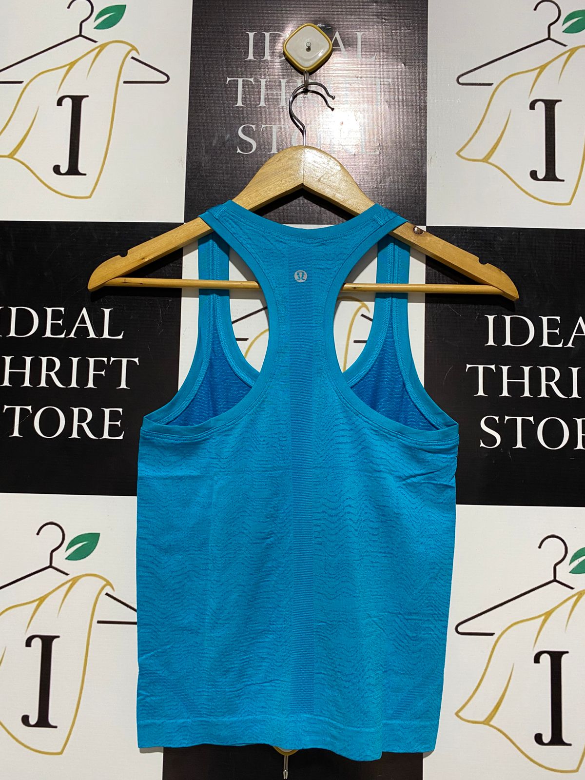 LULULEMON |S| BUST 14| Bright Blue Racerback Tank Top