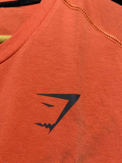 GYMSHARK |L| BUST 19| Orange Drop-Armhole Tank