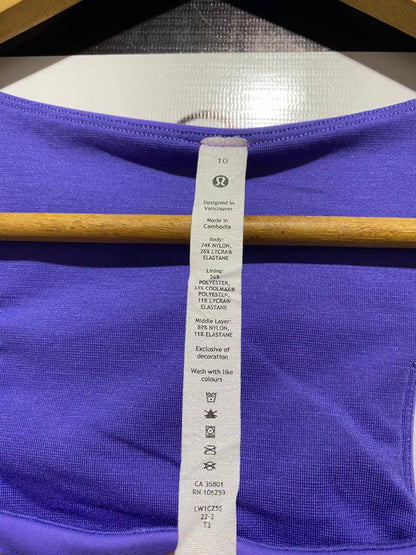 LULULEMON |M| BUST 16| Women's Vibrant Purple Racerback Training Tank