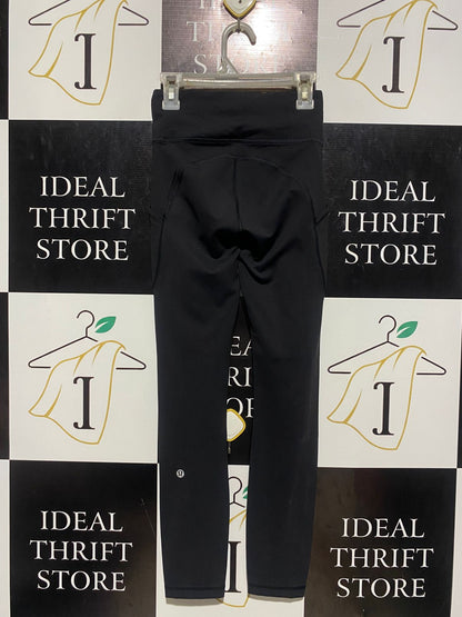 LULULEMON |XS| WAIST 22| Women’s High-Rise Athletic Leggings with Side Pockets - Black