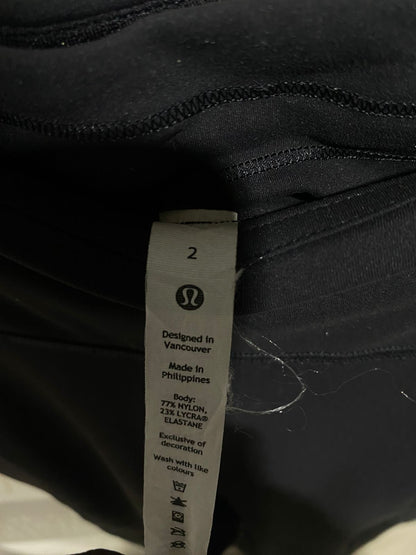 LULULEMON |XS| WAIST 22| Women’s High-Rise Athletic Leggings with Side Pockets - Black