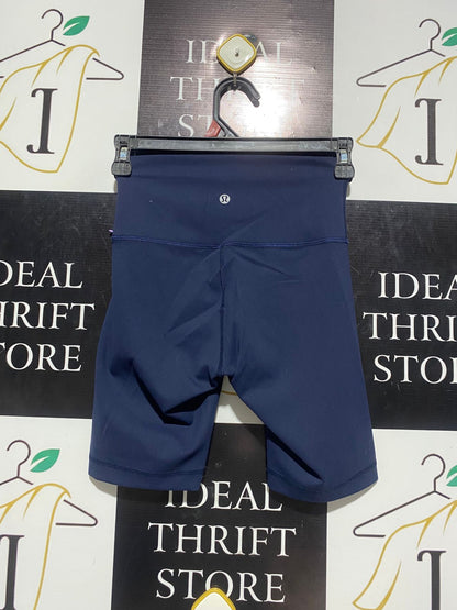 LULULEMON |XS| WAIST 22| Women’s High-Rise Athletic Biker Shorts - Navy Blue