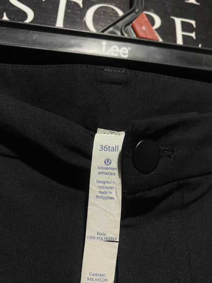 LULULEMON |XL| WAIST 36| CLASSIC BLACK ESSENTIAL PANTS
