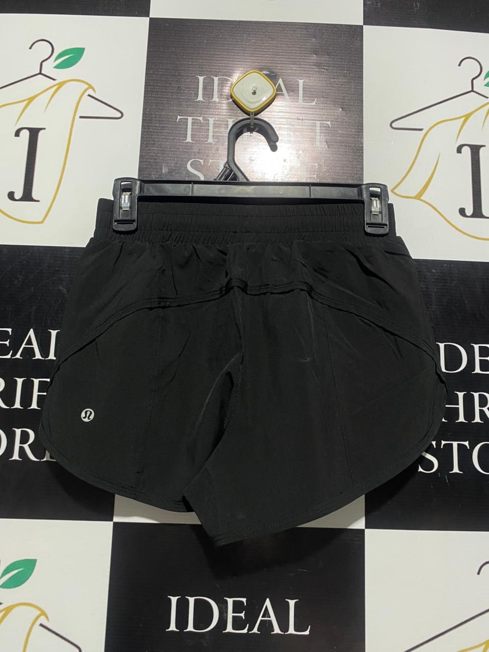 LULULEMON |S| WAIST 26| WOMEN'S ESSENTIAL PERFORMANCE ATHLETIC SHORTS - BLACK