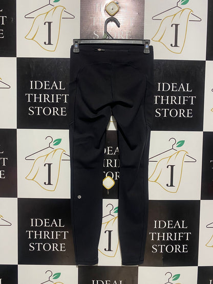 LULULEMON |XS| WAIST 24| WOMEN'S UTILITY PERFORMANCE LEGGINGS - BLACK WITH SIDE POCKETS