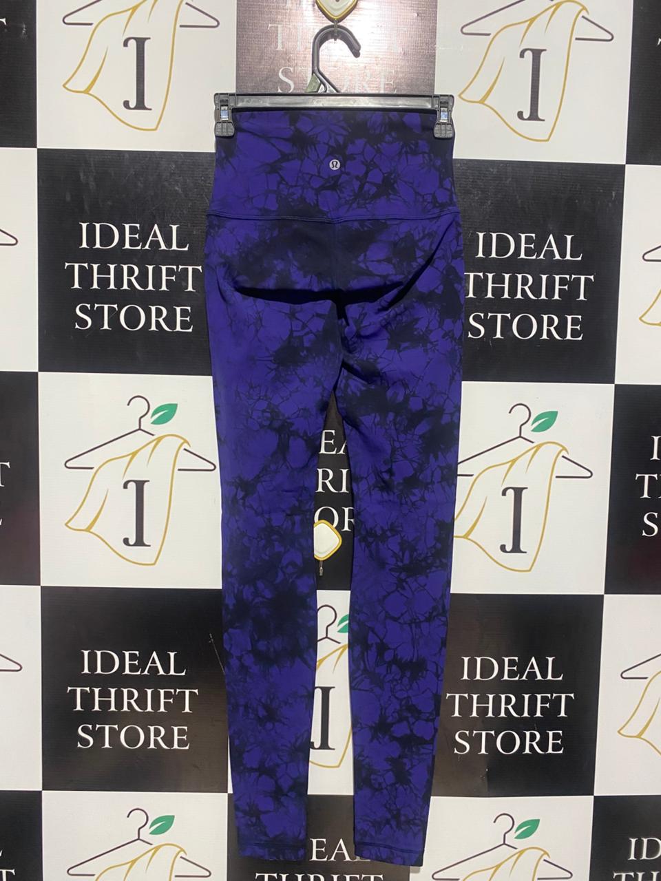 LULULEMON |XS| WAIST 24| VIBRANT PURPLE TIE-DYE PERFORMANCE LEGGINGS