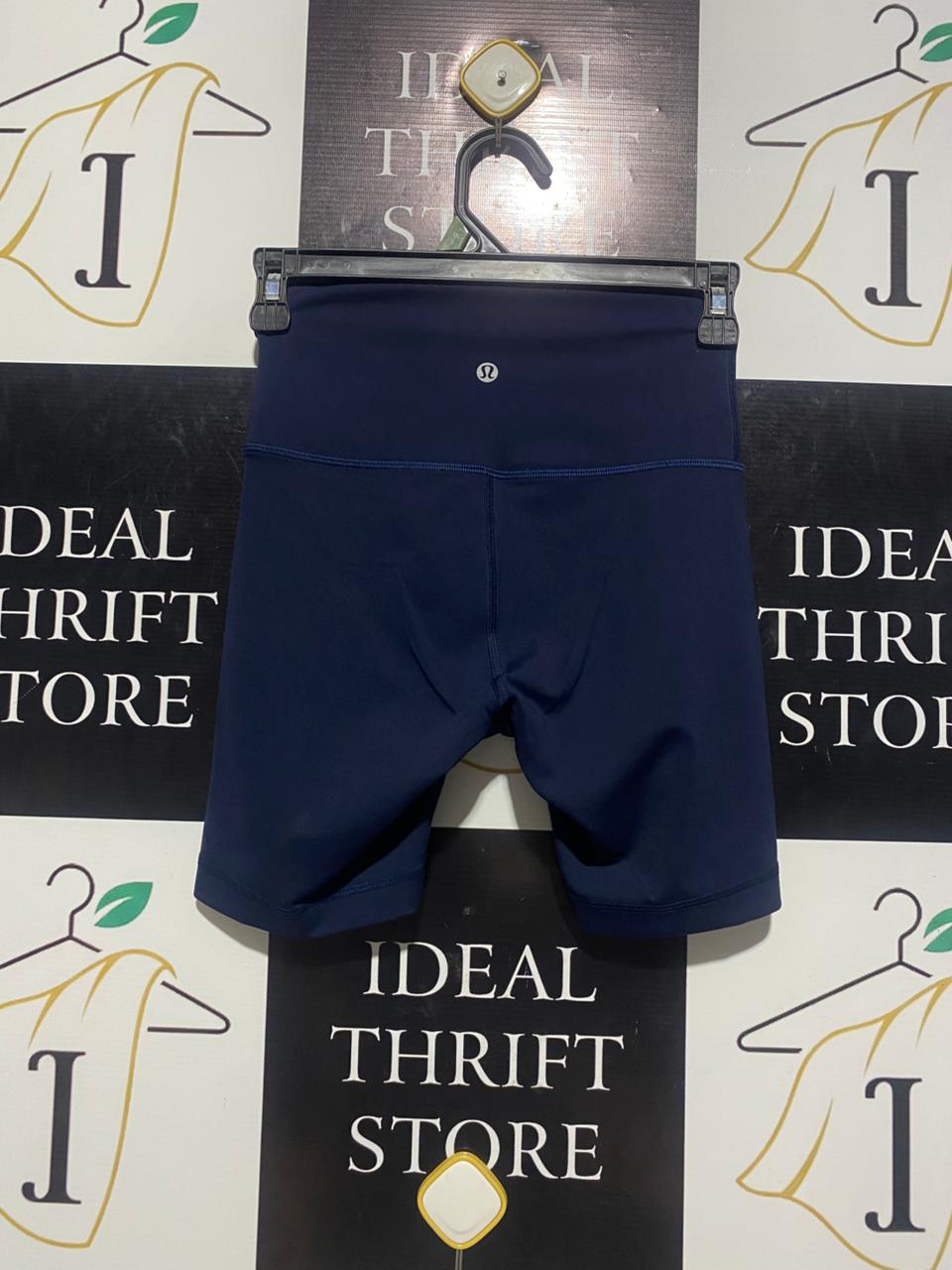LULULEMON |XS| WAIST 22| PREMIUM NAVY BLUE HIGH-WAISTED BIKER SHORTS