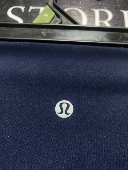 LULULEMON |XS| WAIST 22| PREMIUM NAVY BLUE HIGH-WAISTED BIKER SHORTS