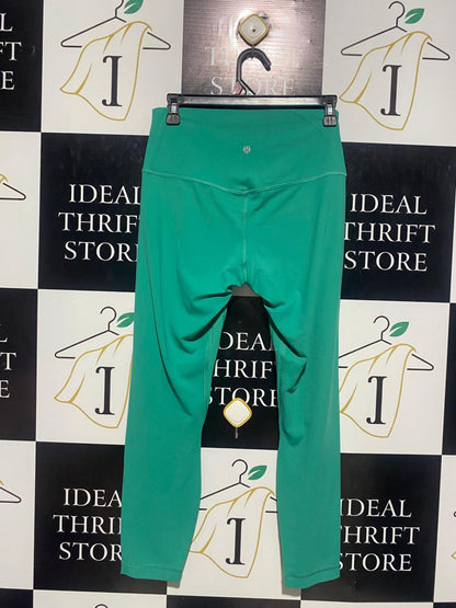 LULULEMON |S| WAIST 26| KELLY GREEN YOGA LEGGINGS