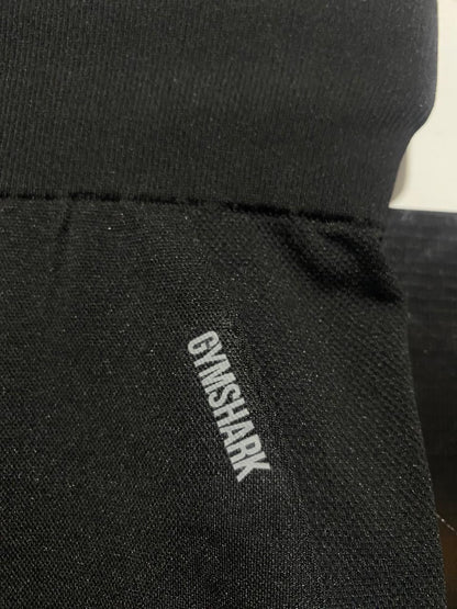 GYMSHARK |XS| WAIST 21| SEAMLESS HIGH-WAISTED SHORTS BLACK GYM CYCLING SHORTS