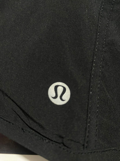 LULULEMON |L| WAIST 30| TRACKER OR SPEED UP MID-RISE SHORTS BLACK RUNNING SHORTS