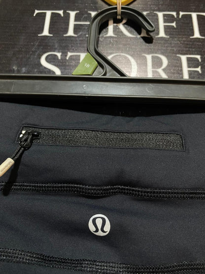 LULULEMON |S| WAIST 26| High-Waisted Black Athletic Biker Shorts