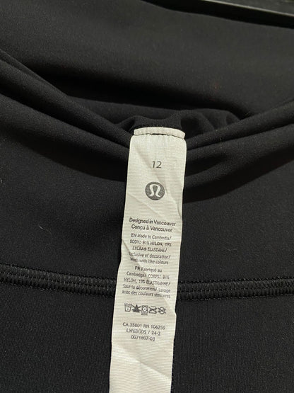 LULULEMON |L| WAIST 30| CLASSIC HIGH-RISE BLACK LEGGINGS