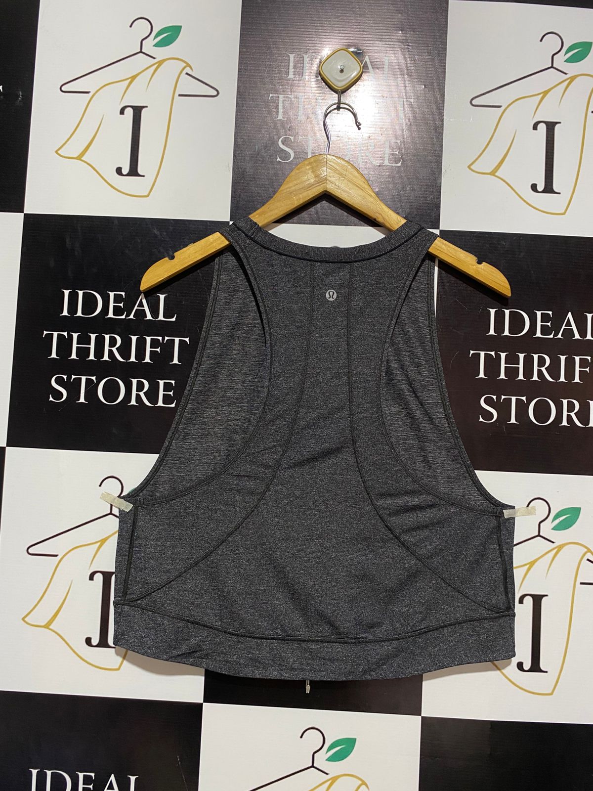 LULULEMON |M| BUST 18| Women's Cropped Athletic Muscle Tank – Charcoal Gray