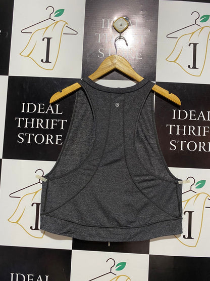 LULULEMON |M| BUST 18| Women's Cropped Athletic Muscle Tank – Charcoal Gray
