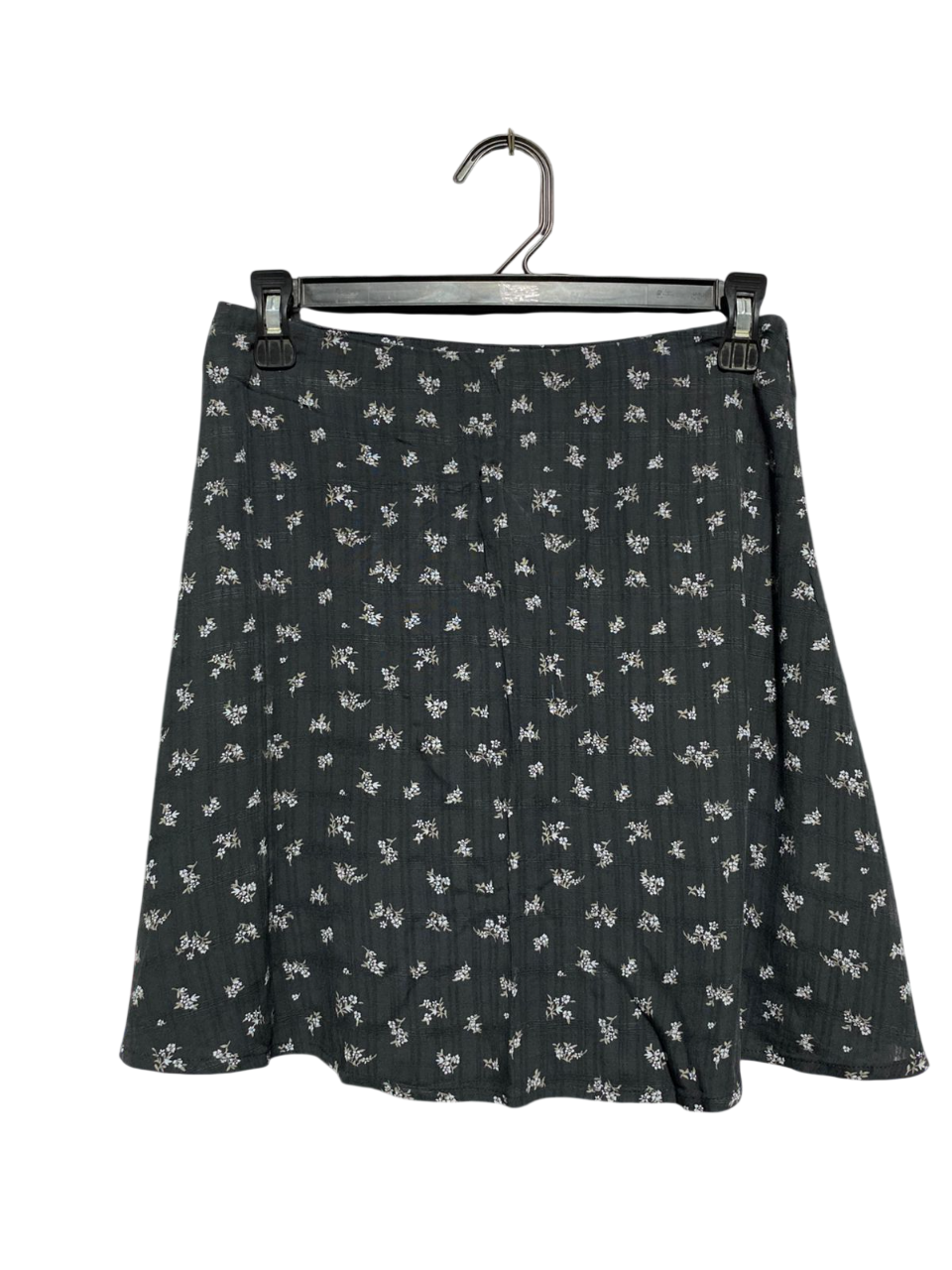 PRIMARK |M| WAIST 28| B3| WOMEN'S CHARMING BLACK FLORAL PRINT A-LINE MINI SKIRT