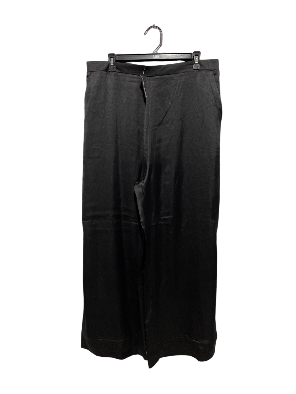 DOROTHY PERKINS |XXL| WAIST 36| WOMEN'S LUXURIOUS BLACK SATIN WIDE-LEG TROUSERS