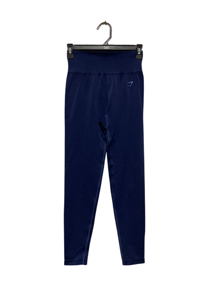GYMSHARK |XS| WAIST 24| B3| WOMEN'S HIGH-WAISTED SEAMLESS PERFORMANCE LEGGINGS - NAVY BLUE