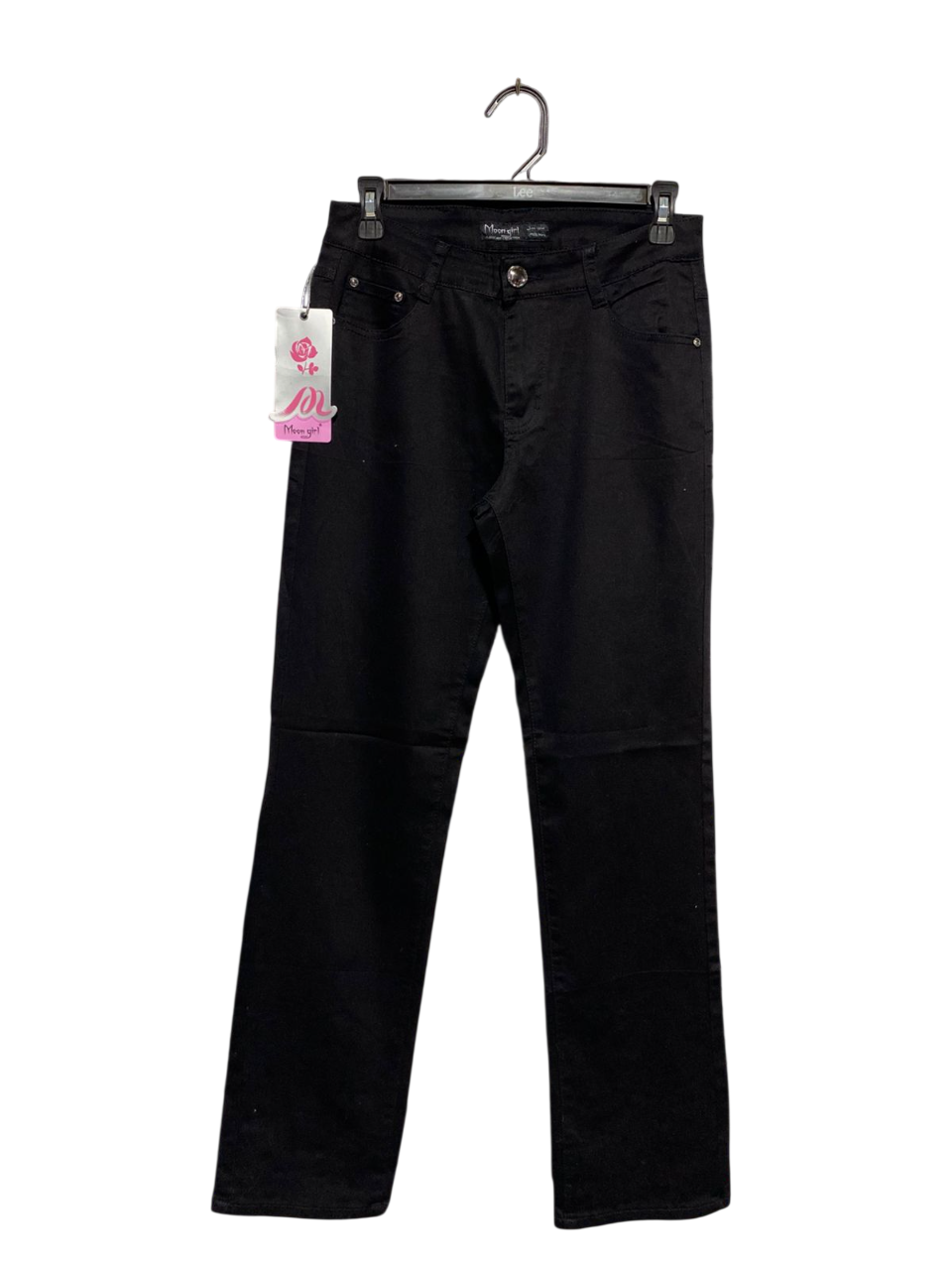 MOON GIRL |M| WAIST 28| B3| Women's Moon Girl Classic Black Straight-Leg Denim Jeans