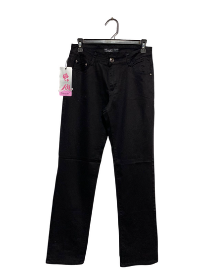 MOON GIRL |M| WAIST 28| B3| Women's Moon Girl Classic Black Straight-Leg Denim Jeans