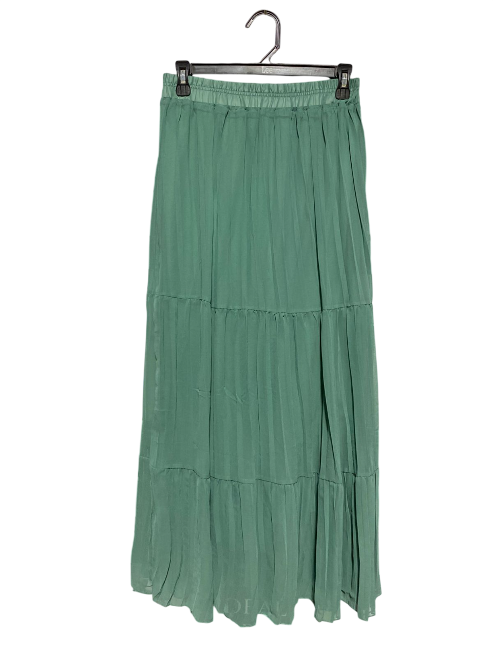 LISSE |S| WAIST 26| B3| WOMEN’S SAGE GREEN PLEATED MAXI SKIRT