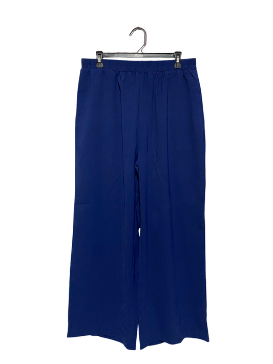 WOMEN’S ROYAL BLUE WIDE-LEG PALAZZO PANTS |XL| WAIST 32| B3|