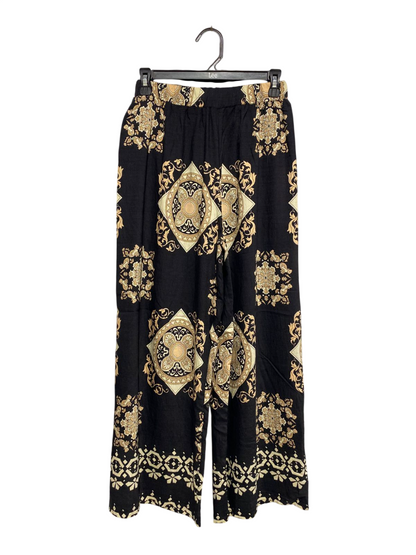 BOHEMIAN BAROQUE PRINT WIDE-LEG TROUSERS |XS| WAIST 24| B3|