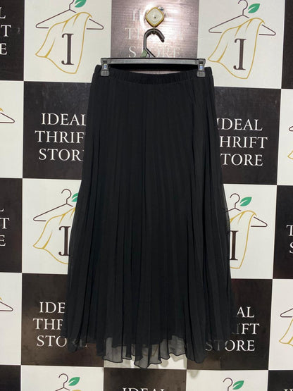 PRIMARK |M| WAIST 27| B3| ELEGANT BLACK PLEATED MAXI SKIRT