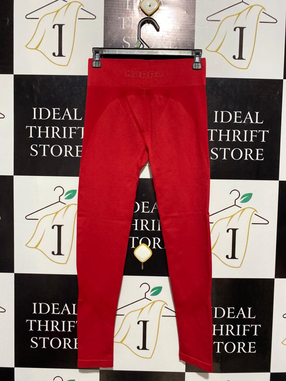 KAPPA |S| WAIST 26| B3| SEAMLESS HIGH-WAISTED PERFORMANCE LEGGINGS RED
