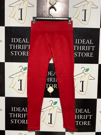 KAPPA |S| WAIST 26| B3| SEAMLESS HIGH-WAISTED PERFORMANCE LEGGINGS RED