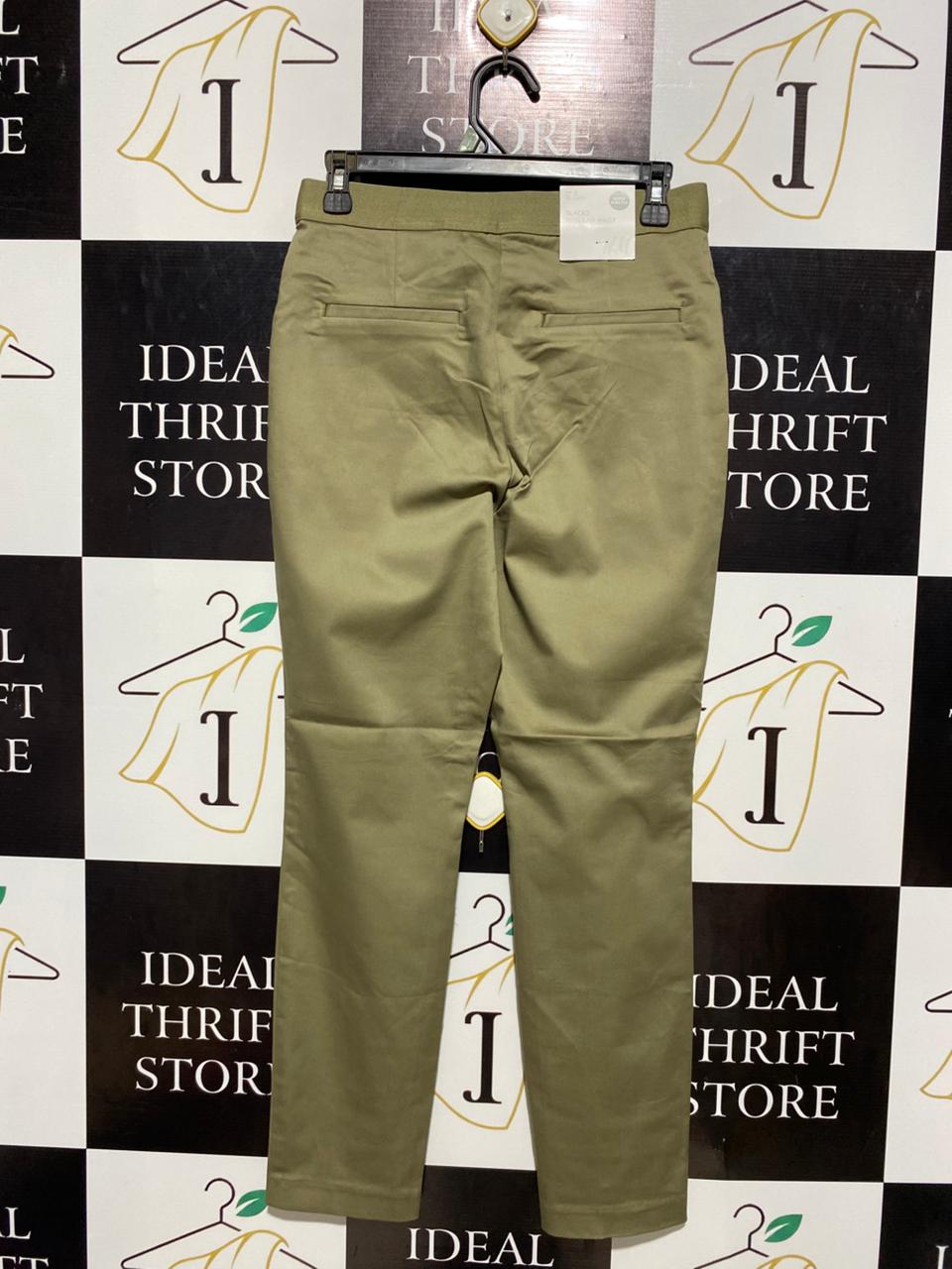 H&M |M| WAIST 28| B3| PREMIUM OLIVE GREEN SLIM-FIT CHINO TROUSERS