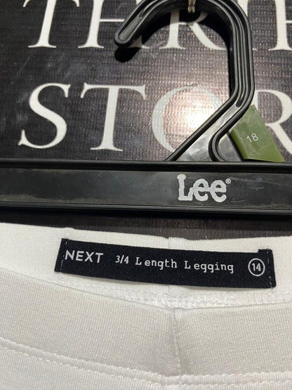 NEXT |L| WAIST 30| B3| GENERATION LENDING™ ECOVERO™ VISCOSE LEGGINGS WHITE