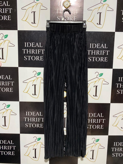 RIVER ISLAND |XS| WAIST 24| B3| WOMEN’S BLACK PLEATED WIDE-LEG TROUSERS